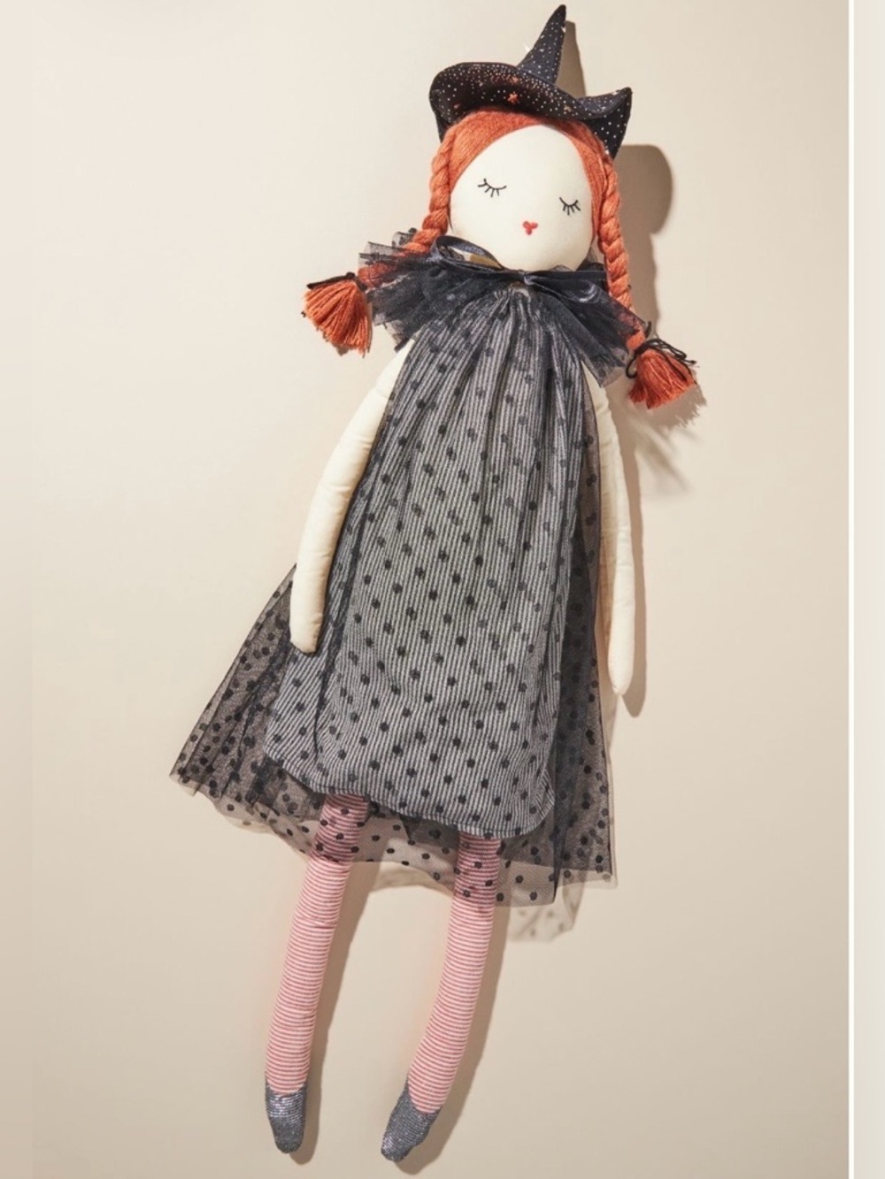Anthropologie Witch Plush Doll NWT